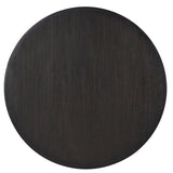 Leandro 7-Piece Round Dining Table Set Burnished Black