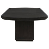Leandro 9-piece Rectangular Dining Table Set - Burnished Black