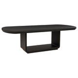 Leandro 78-inch Extension Dining Room Table - Burnished Black