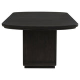 Leandro 78-inch Extension Dining Room Table - Burnished Black