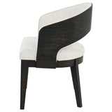 Leandro Upholstered Dining Arm Chair - Cream (Set of 2)