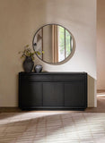 Leandro 2-Drawer Dining Sideboard Server – Burnished Black