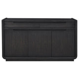 Leandro 2-Drawer Dining Sideboard Server – Burnished Black