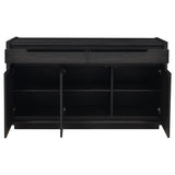 Leandro 2-Drawer Dining Sideboard Server – Burnished Black