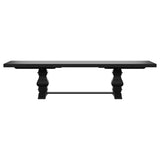Florence 7-piece 126-inch Extension Dining Table Set - Distressed Black