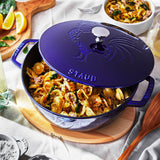 STAUB Cast Iron 3.75-qt Essential French Oven Rooster