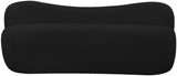 Flair Contemporary Bench with Curved Back - Elegant Seating Solution for Modern Home Decor