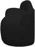Flair Contemporary Bench with Curved Back - Elegant Seating Solution for Modern Home Decor