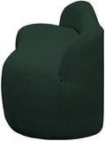 Flair Contemporary Bench with Curved Back - Elegant Seating Solution for Modern Home Decor
