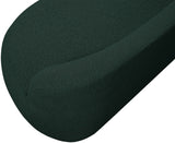 Flair Contemporary Bench with Curved Back - Elegant Seating Solution for Modern Home Decor