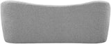 Flair Contemporary Bench with Curved Back - Elegant Seating Solution for Modern Home Decor