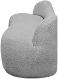 Flair Contemporary Bench with Curved Back - Elegant Seating Solution for Modern Home Decor