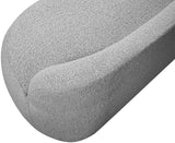Flair Contemporary Bench with Curved Back - Elegant Seating Solution for Modern Home Decor