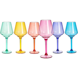 Acrylic Colored Wine Glasses | 2 Set | Shatterproof Tritan Drinkware