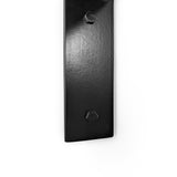 Deep Shelf with Black Steel L Brackets
