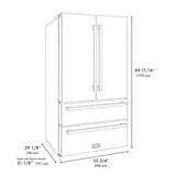ZLINE 36" Autograph French Door Refrigerator, Ice Maker, Stainless Steel RFMZ-36-FCB