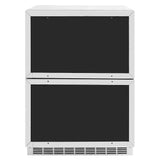 ZLINE 24" Touchstone 168 Can Outdoor-Rated Dual Refrigerator Drawer, Panel Ready, RDSPO-24