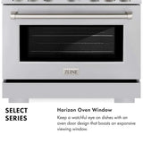 ZLINE 48" Select Dual Fuel Range Gas Cooktop Electric Convection Oven Stainless Steel HDR48