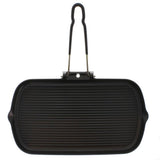 Chasseur French Cast Iron 14" Rectangle Grill w/ Fold Handle