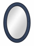 Raffea Oval Navy Accent Mirror