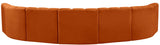 Arc - Velvet 7 Piece U-Shaped Modular Sofa