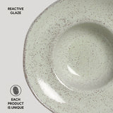 DEEP RIM PLATE STONEWARE Ø 11.02x2.56" PISTACHE