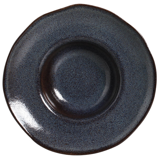 DEEP RIM PLATE STONEWARE Ø 11.02x2.56" TITANIUM