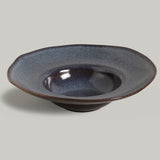 DEEP RIM PLATE STONEWARE Ø 11.02x2.56" TITANIUM