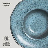 DEEP RIM PLATE STONEWARE Ø 11.02x2.56" NIGHT SKY