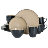 Gibson Elite Soho Lounge Round 16-Piece Reactive Stoneware Dinnerware Set