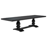 Phelps 7-Piece Rectangular Dining Table Set – Distressed Noir