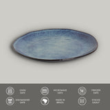 DINNER PLATE ORGANIC STONEWARE Ø 10.43" DENIM
