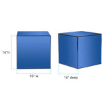 Blue Mirrored Cube Table