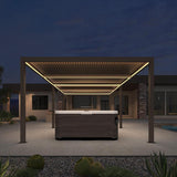 PURPLELEAF Strip Light, Upgraded Version 3000K Warm White Light, 24V Safe Low Voltage Waterproof Strip Light, Suitable for Bronze Louvered Pergola