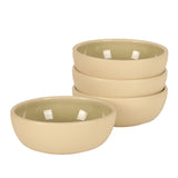 Gibson Elite - Made in Portugal - Port Gaia 4 Piece Cereal Bowl Set, 6.2” Stoneware Bowls, Reactive Glaze Finish, Soup, Dessert & Snack Bowls, Microwave & Dishwasher Safe
