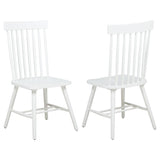 Andrews Windsor Spindle Back Dining Side Chair - White (Set of 2)