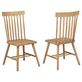 Andrews Windsor Spindle Back Dining Side Chair - Light Ash (Set of 2)