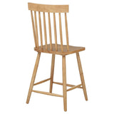 Andrews Windsor Counter Height Dining Side Chair Light Ash (Set of 2)