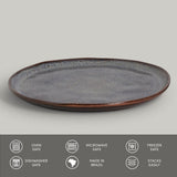 DINNER PLATE BIO STONEWARE Ø 11.42" TITANIUM