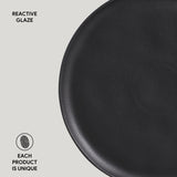 DINNER PLATE BIO STONEWARE Ø 11.42" MATTE BLACK