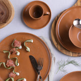 DINNER PLATE BIO STONEWARE Ø 10.83" TERRACOTTA
