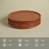 DINNER PLATE BIO STONEWARE Ø 10.83" TERRACOTTA
