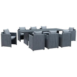 PURPLE LEAF Sanori Outdoor Dining Set Weather-Resistant Aluminum Table and Chairs Set with Backrest Pillow and Olefin Cushions for Deck