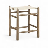 Santos - Backless Counter Stool With Stained Brown Base