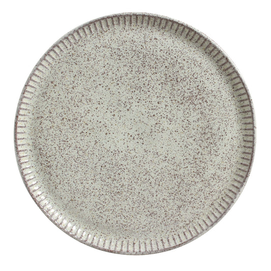 LINHAS DINNER PLATE STONEWARE Ø 10.83" PISTACHE