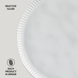LINHAS DINNER PLATE STONEWARE Ø 10.83" NEW WHITE