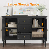 Storage Cabinet with 2 Doors & 3 Drawers, Sideboard Cabinet