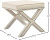 Nixon Velvet Upholstered Stool