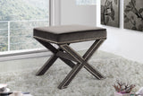 Nixon Velvet Upholstered Stool