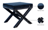 Nixon Velvet Upholstered Stool